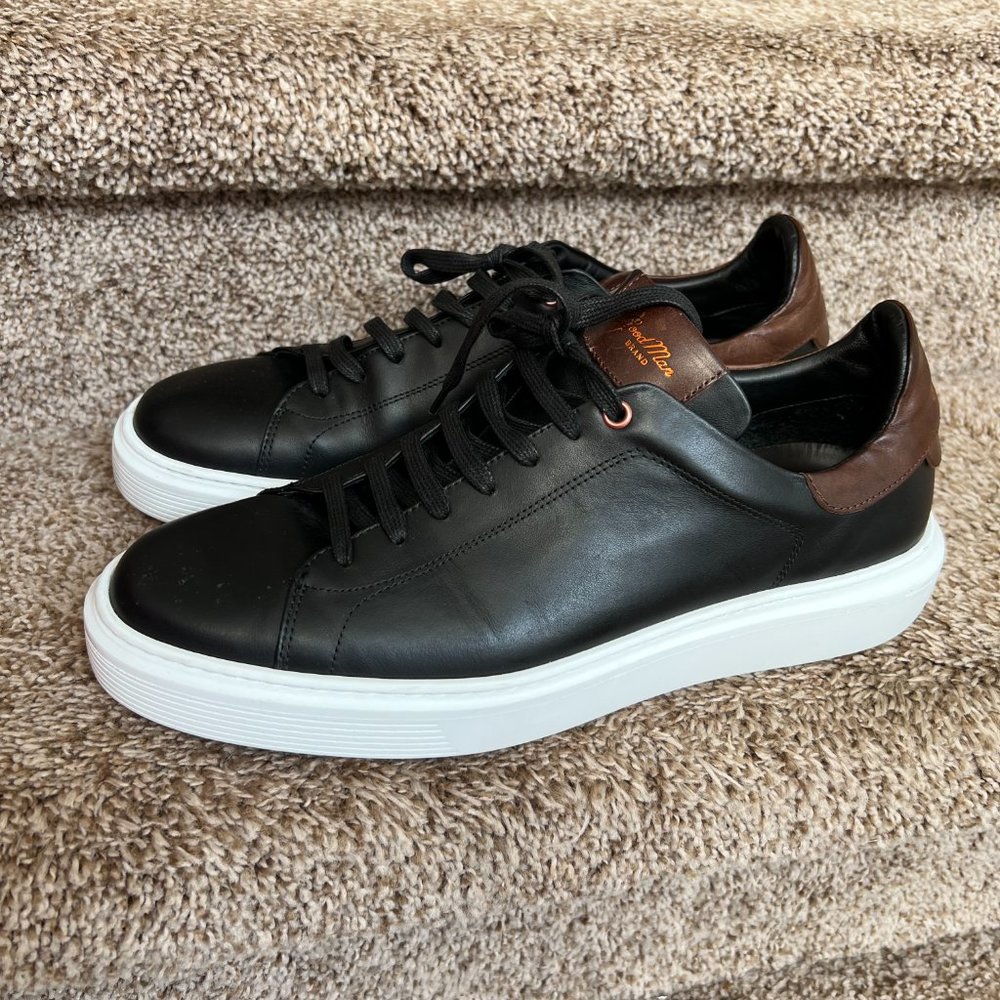 GOODMAN Men's Black Casual Leather Shoes